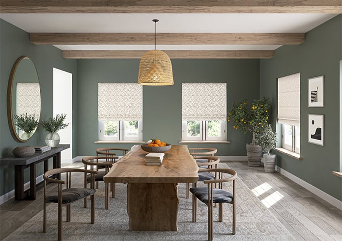 Confetti, Cornsilk - Motorised Roman Blind - Image 8